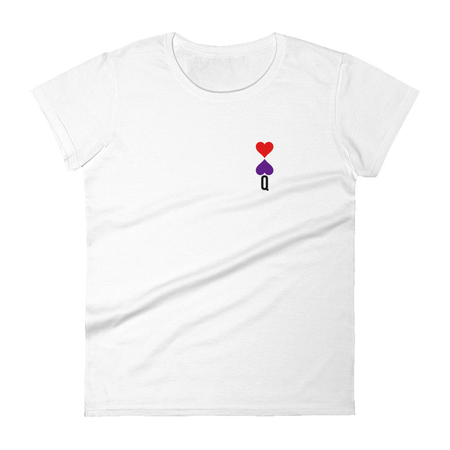 Hearts -  Crew Neck T-Shirt In White